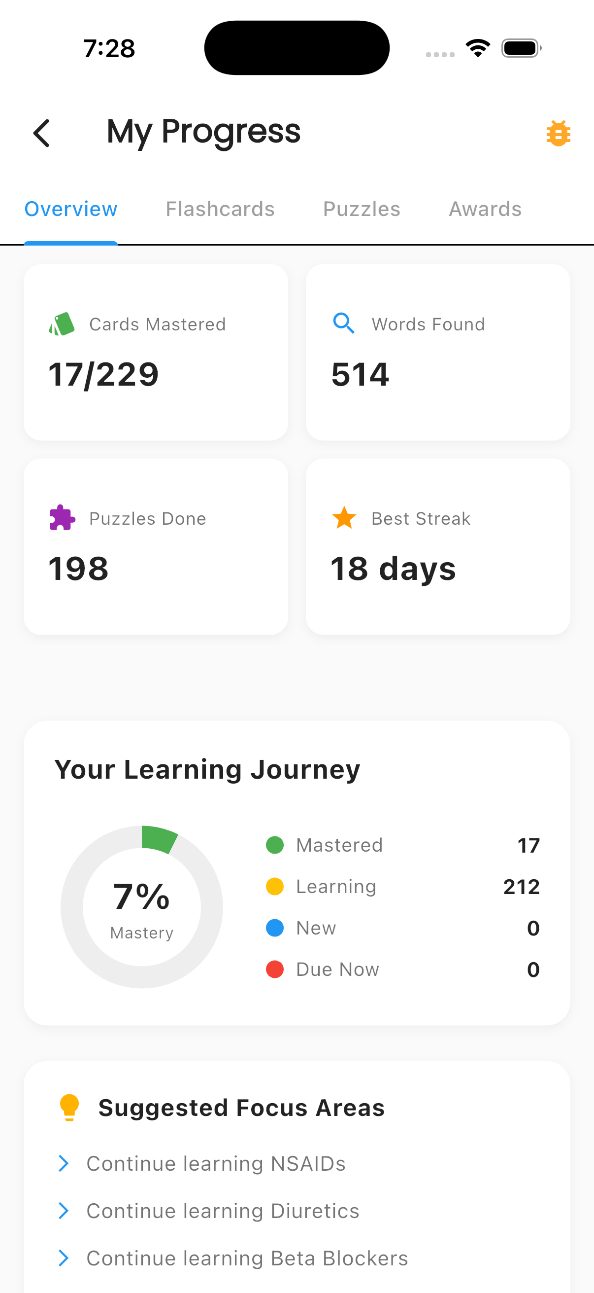 Suggested Focus Areas
